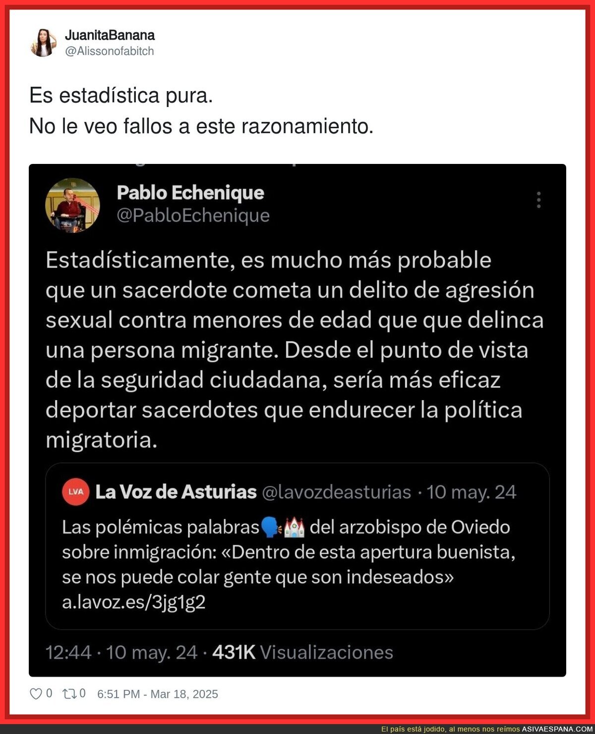 Quien no lo vea es porque no quiere