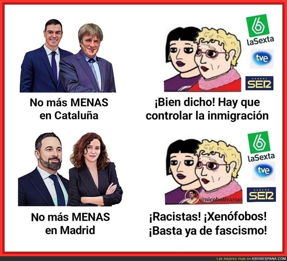¿Lo del pacto del PSOE y Junts con los MENAS es más o menos así?