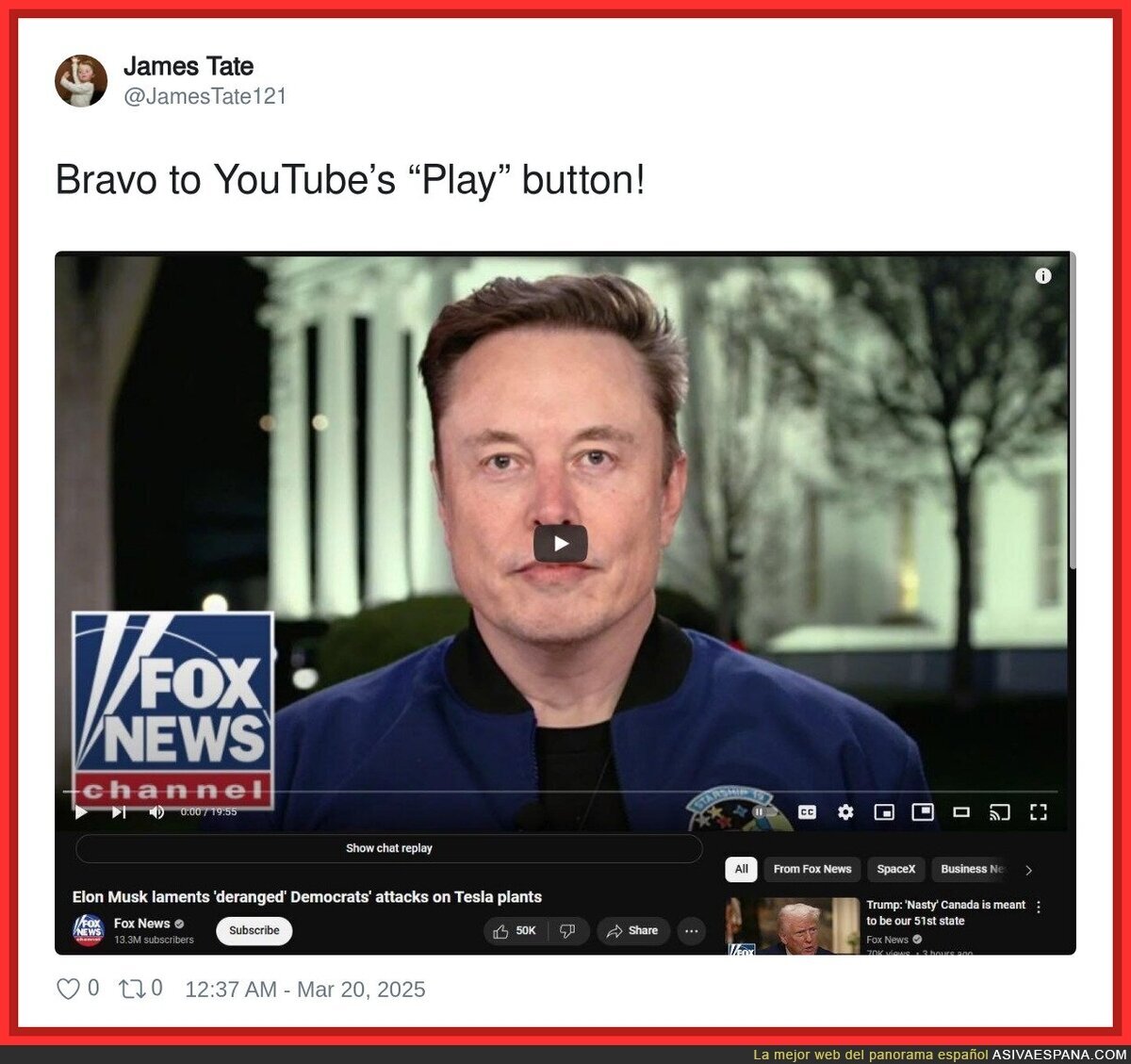 Genialidad absoluta el play y de Youtube