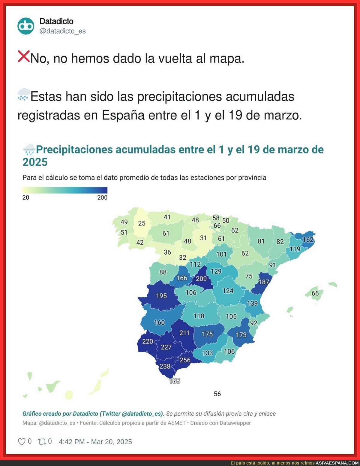 España completamente al revés