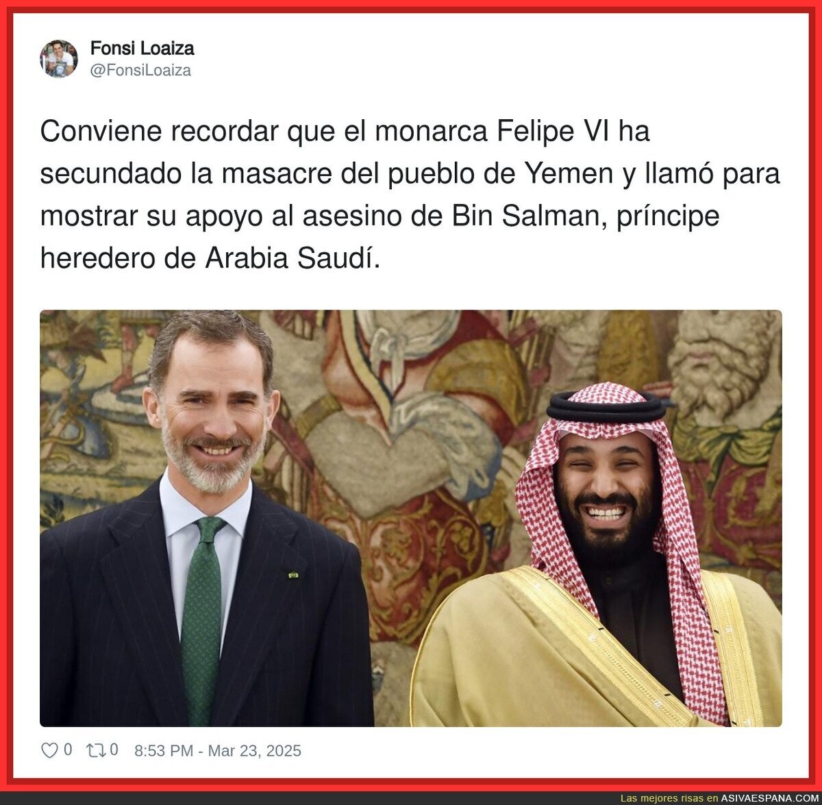 Las amistades peligrosas de Felipe VI