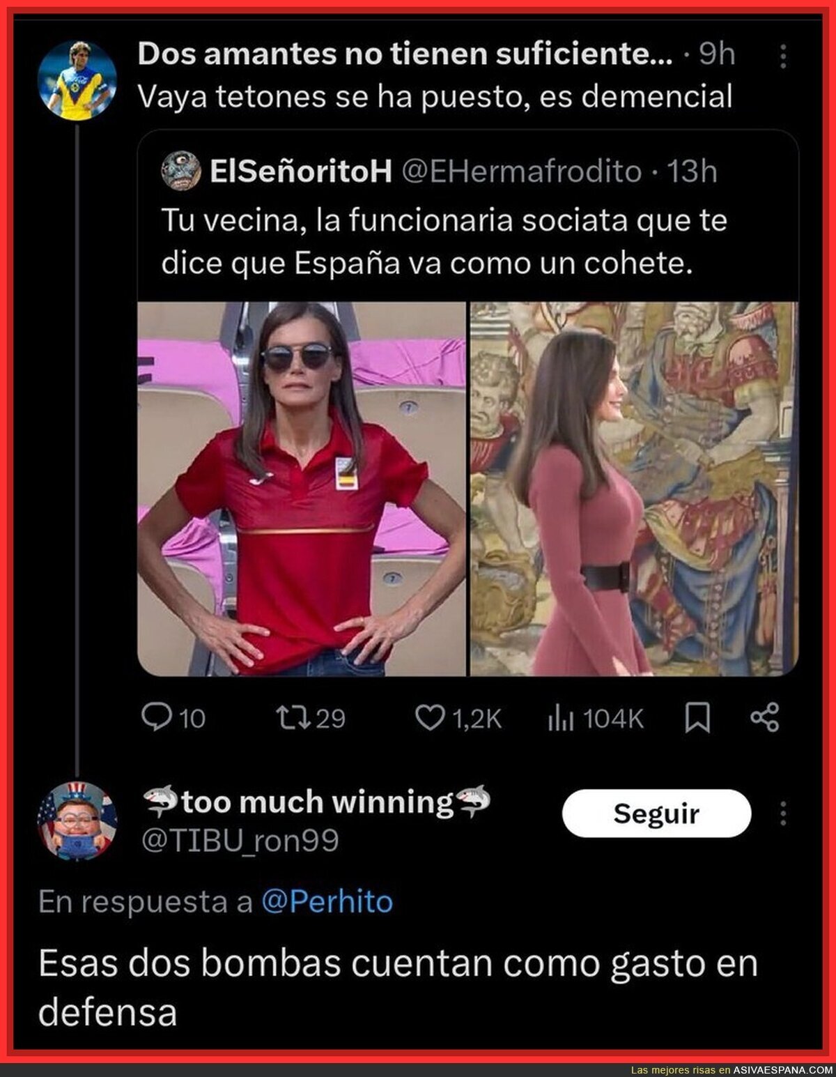 Esta respuesta sobre la nueva operación de la Reina es brutal