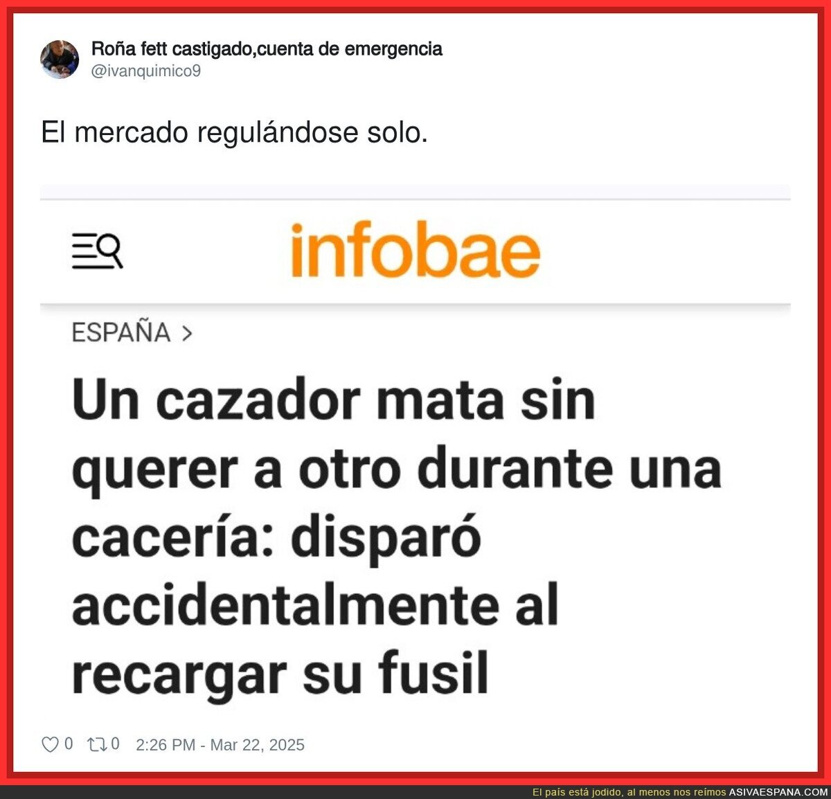 Así sintió como se siente ser cazado