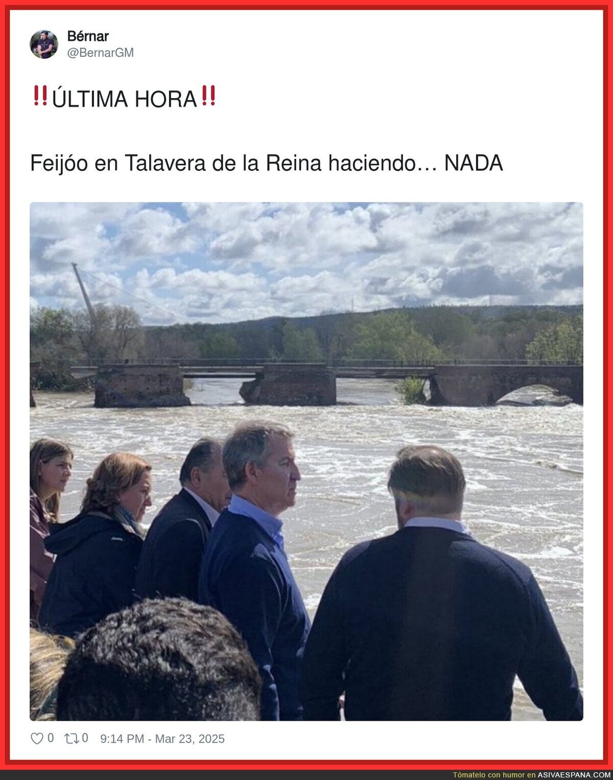 Feijóo haciendo lo que mejor sabe hacer