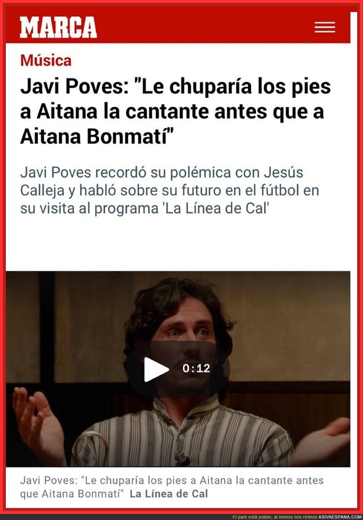 ¿Esto de Javi Poves qué es?