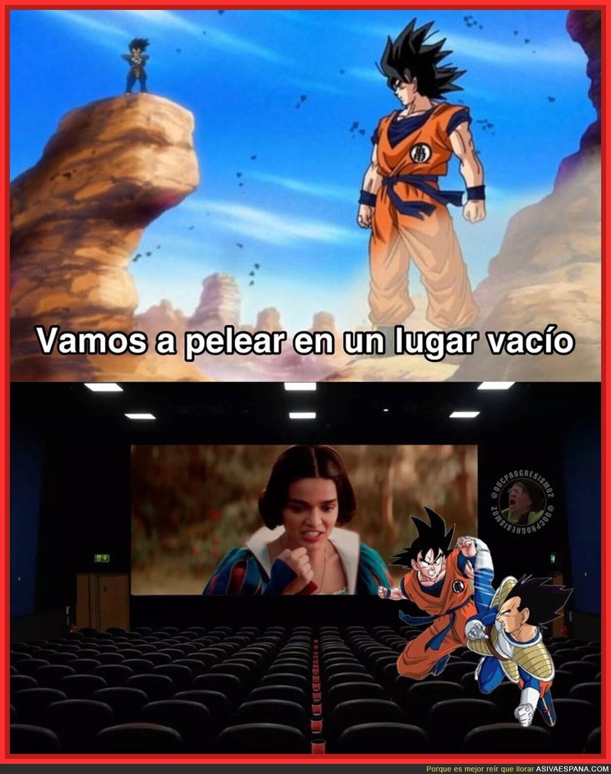 Un lugar vacío por completo