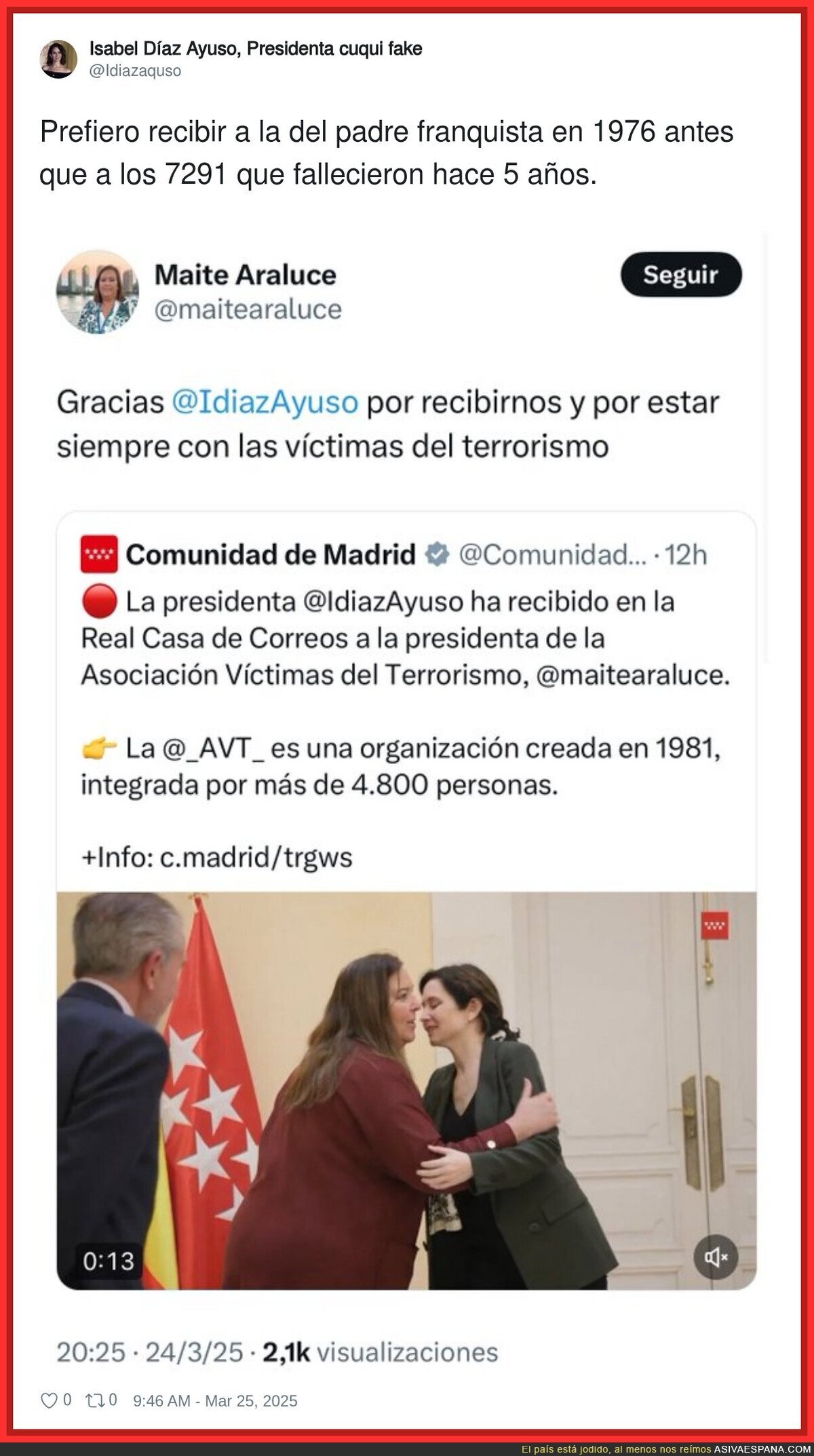 Así son los valores de Ayuso