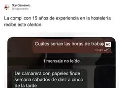 La gente en hosteler&iacute;a se r&iacute;e de los trabajadores