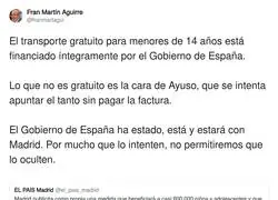 La cara de Ayuso es de cemento armado