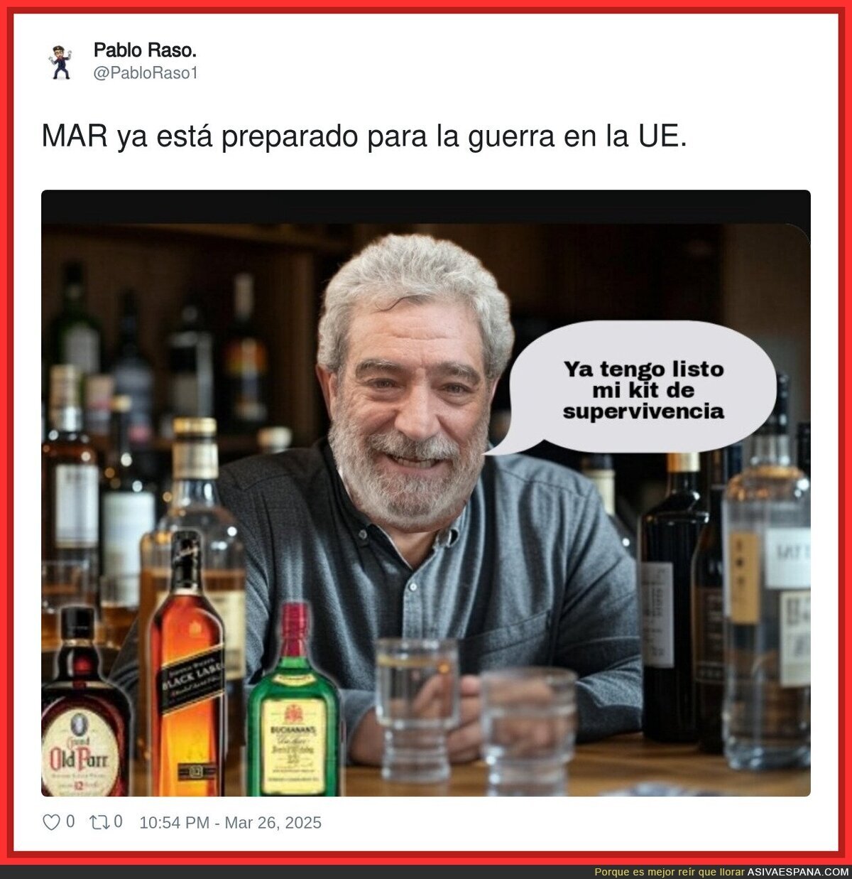 MAR con su mejor kit de supervivencia