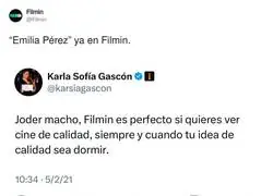 Filmin se la ha sacado con el estreno de 'Emilia P&eacute;rez'