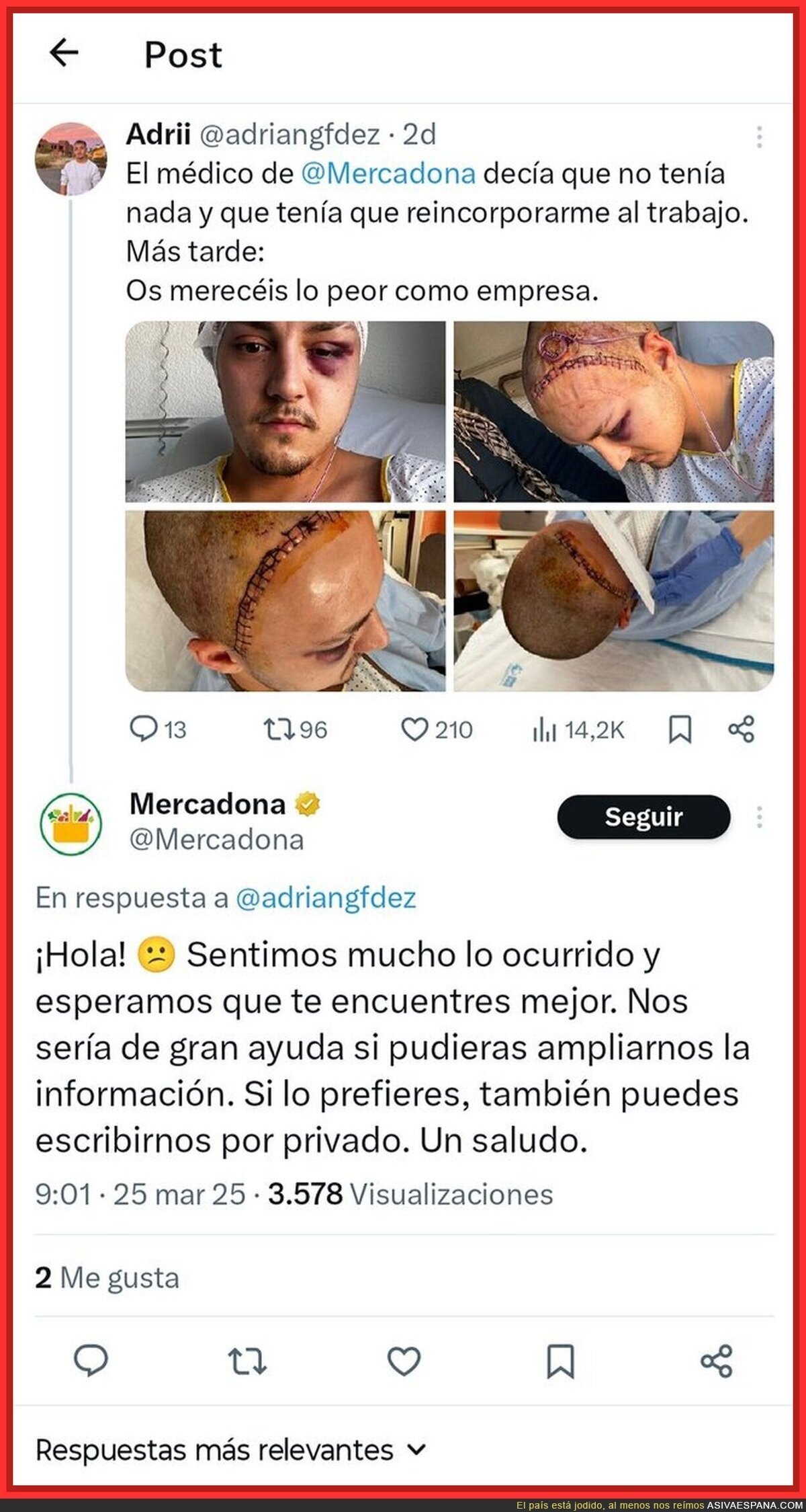Tremendo lo de Mercadona