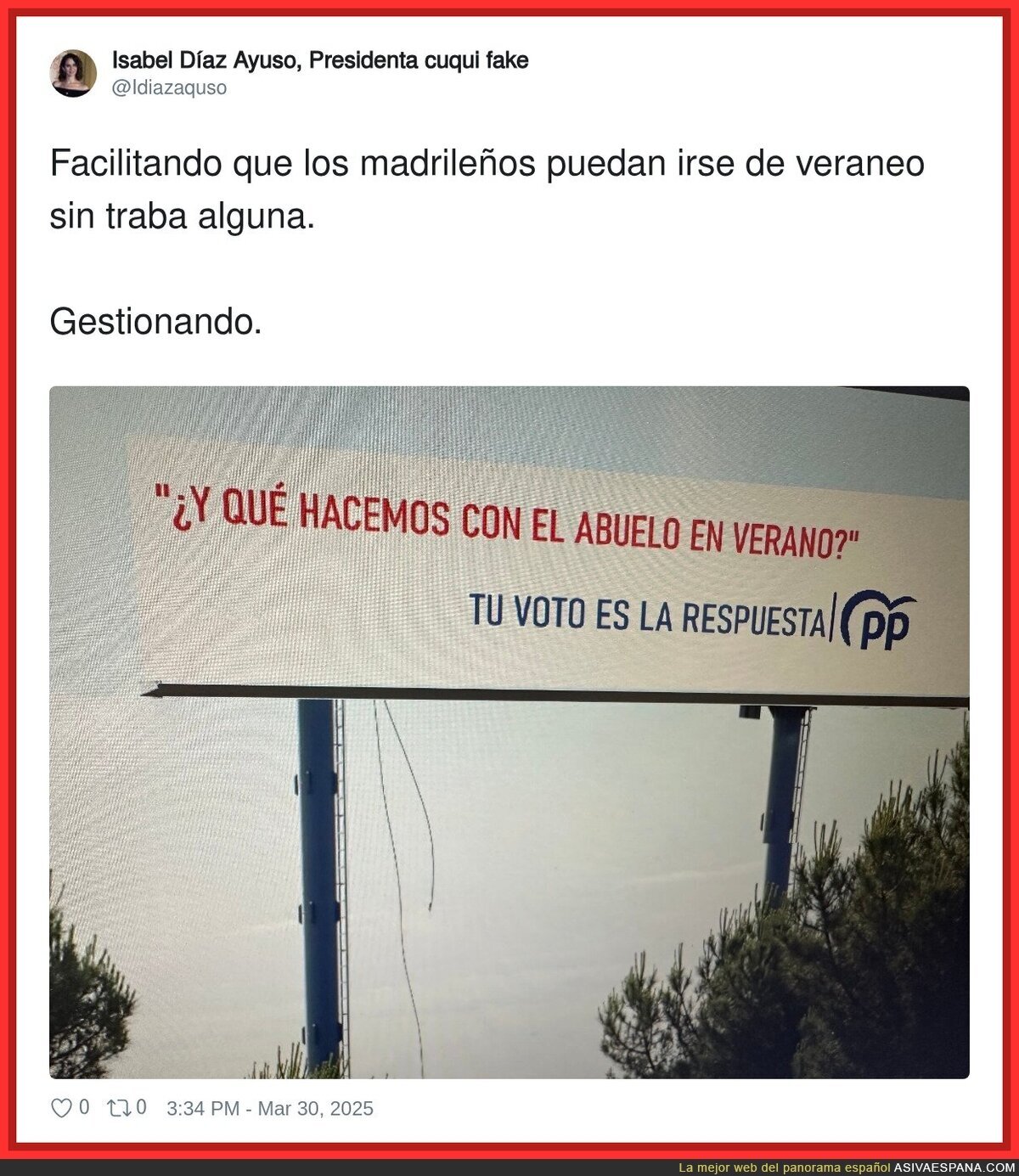 El PP y la prioridad con los ancianos