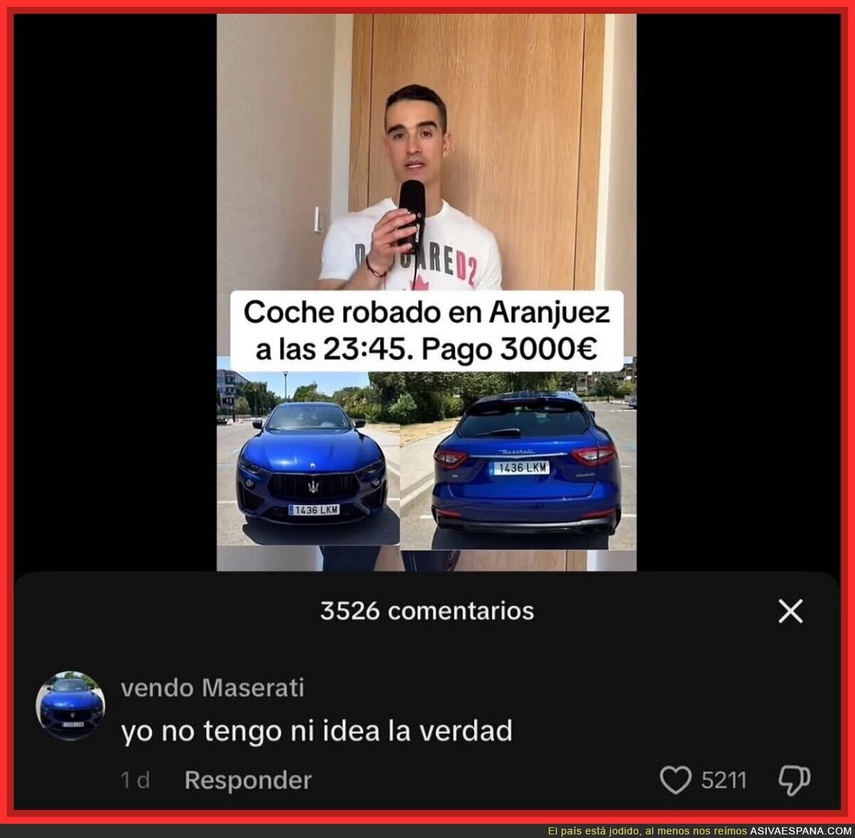 ¿Dónde está el Maserati?