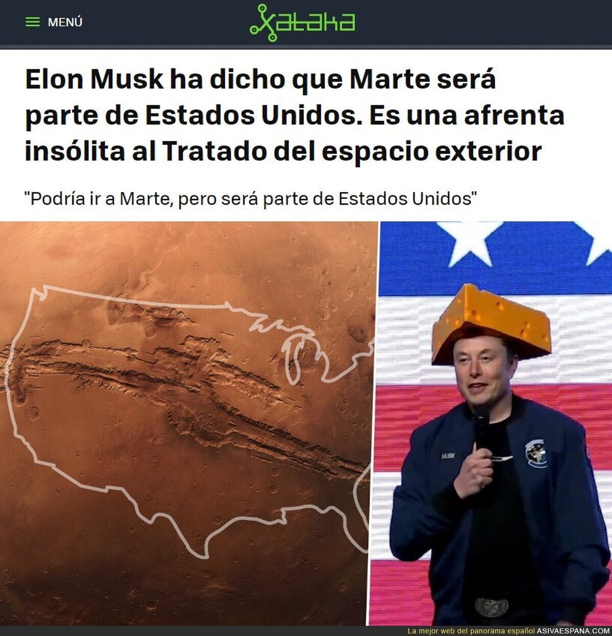 Groenlandia, Canadá... y ahora Marte.