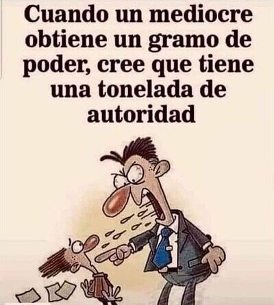Derechista promedio en cualquier cargo.