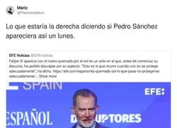 Pedro S&aacute;nchez deber&iacute;a abandonar el pa&iacute;s si aparece como el Rey Felipe VI