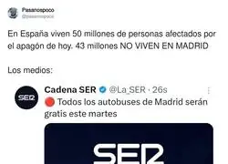 Solo existe Madrid para los medios