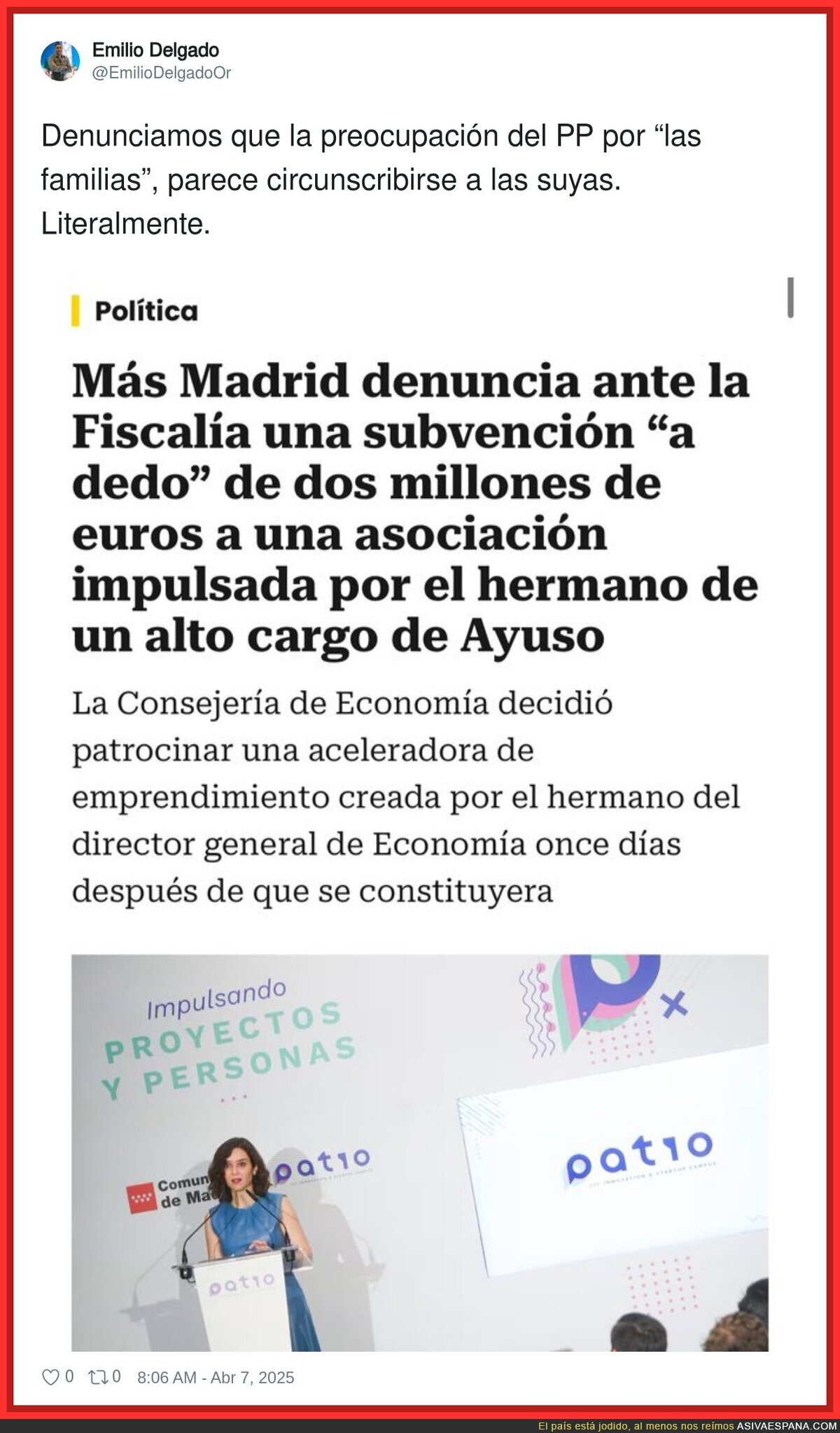 La buena vida del entorno de Ayuso