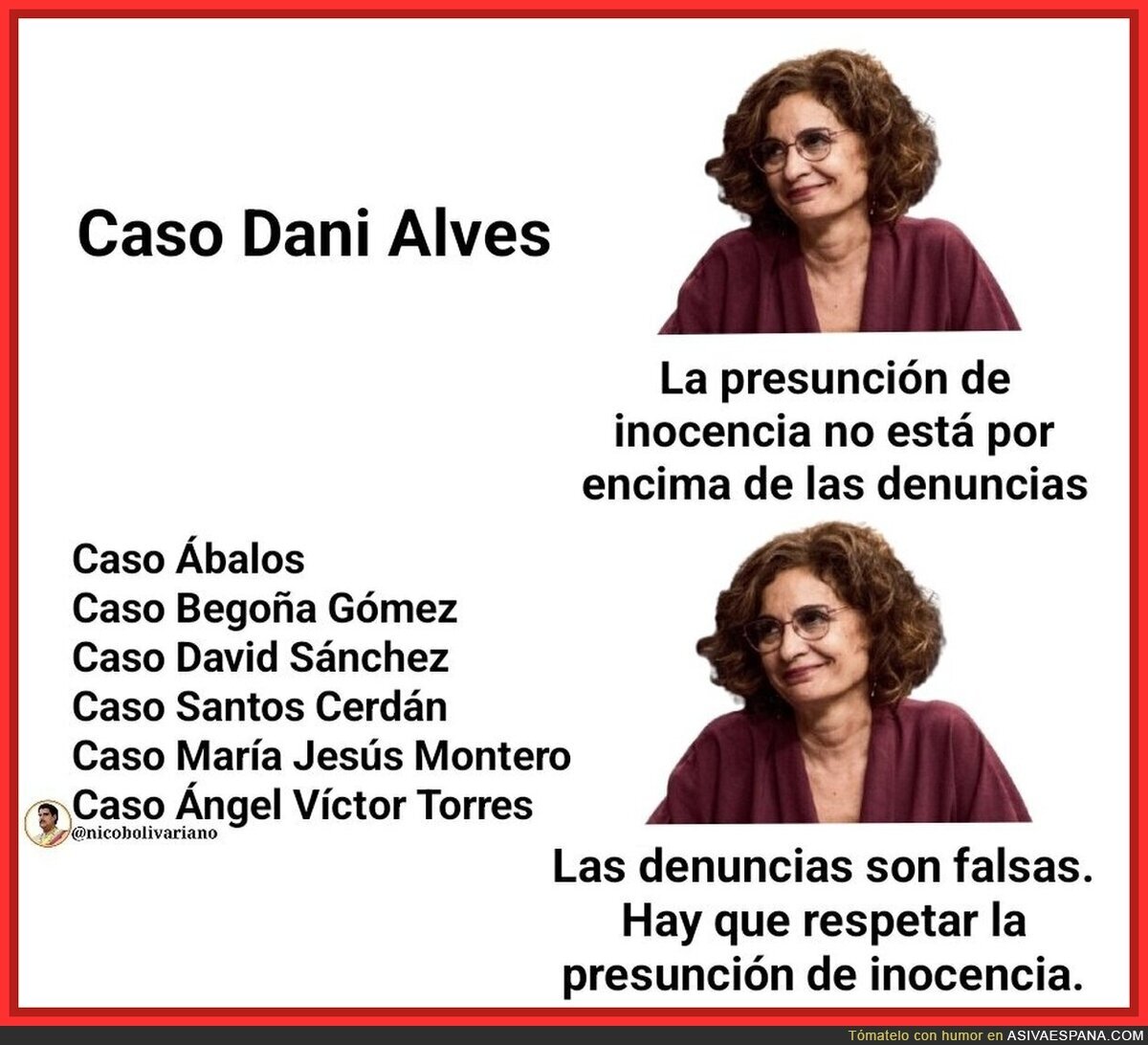 Así es más o menos lo de María Jesús Montero