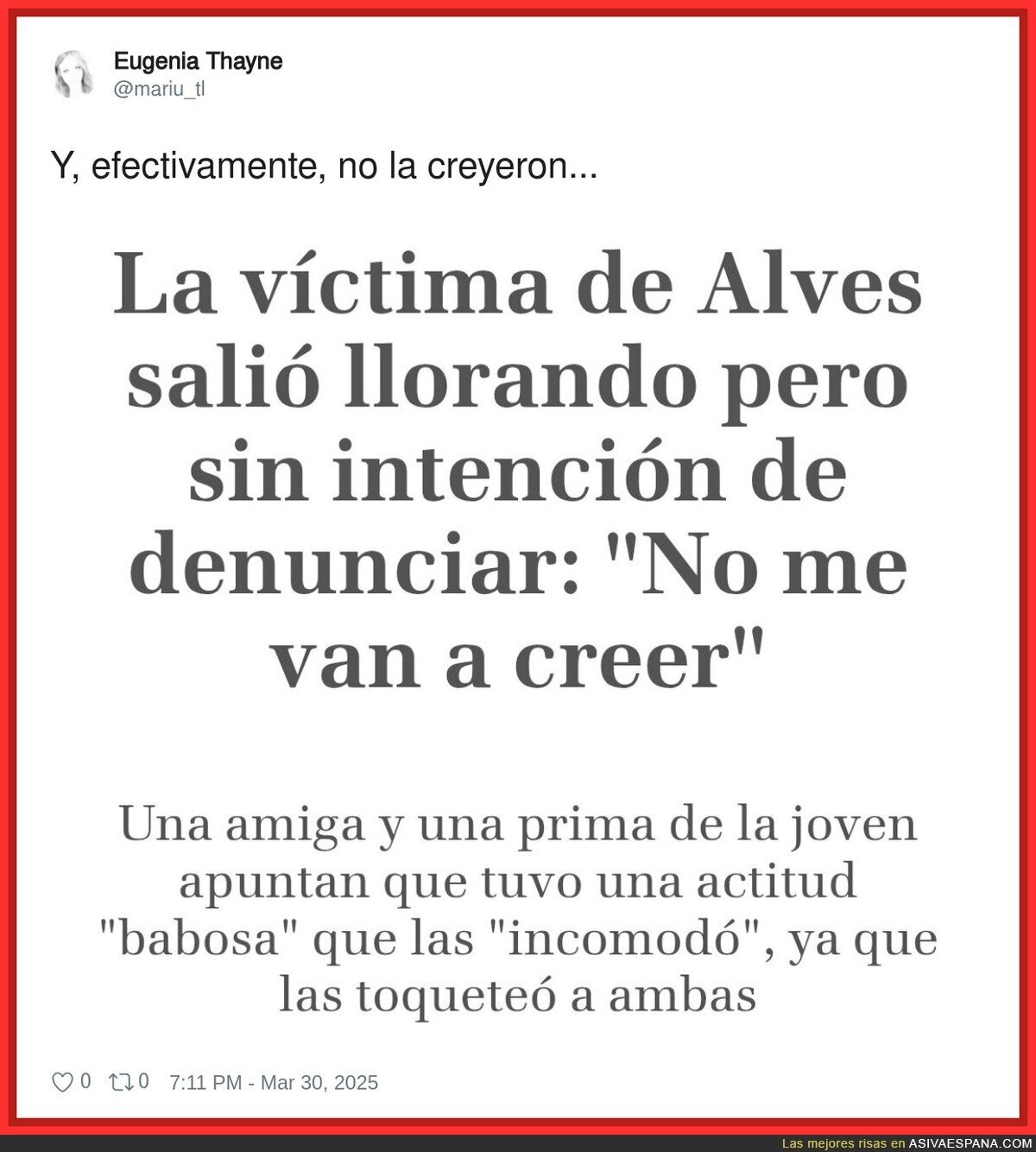 El problema de ser mujer