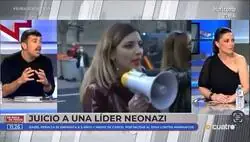 La reacci&oacute;n de Macarena Olona cuando les llaman nazis a Santiago Abascal y a ella