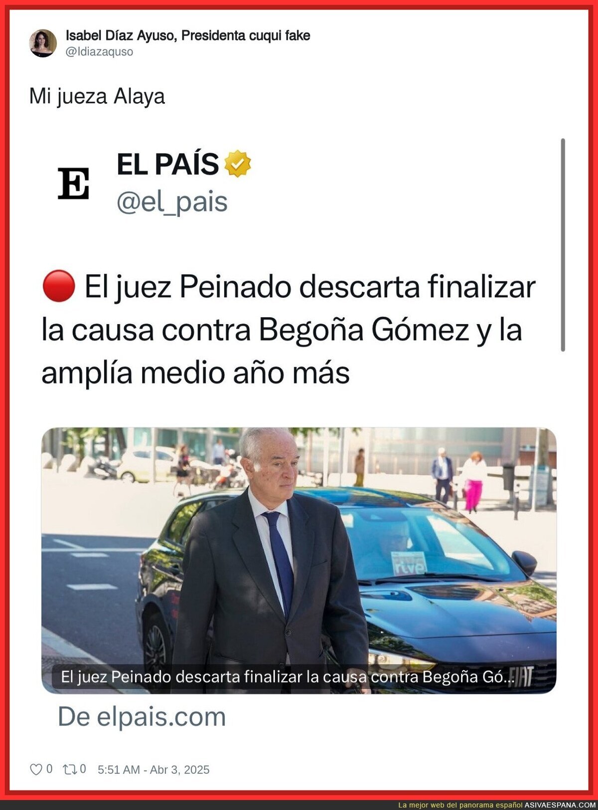 Con todo a por la mujer de Pedro Sánchez