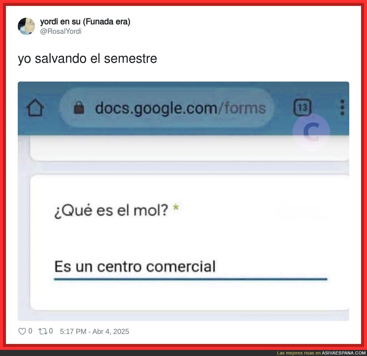 A la práctica es correcto