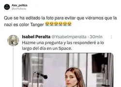 Surrealista lo de Isabel Peralta