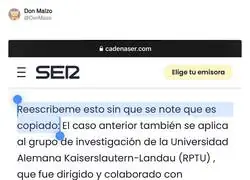 La preocupaci&oacute;n de la Cadena SER por ChatGPT