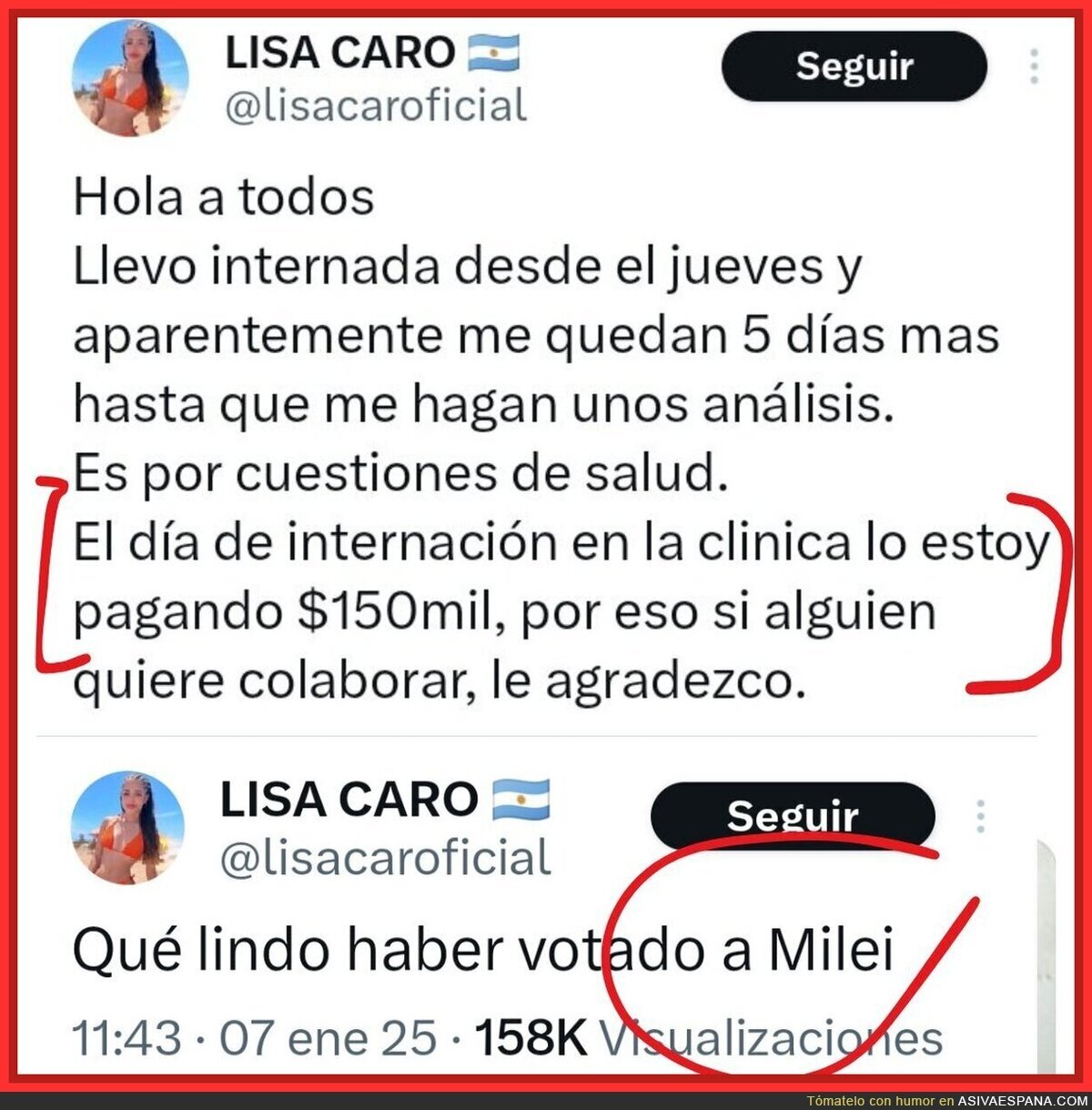 Disfruten lo votado con Milei