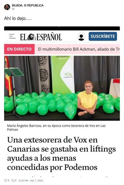 Imagina un pa&iacute;s gestionado por la gente de VOX