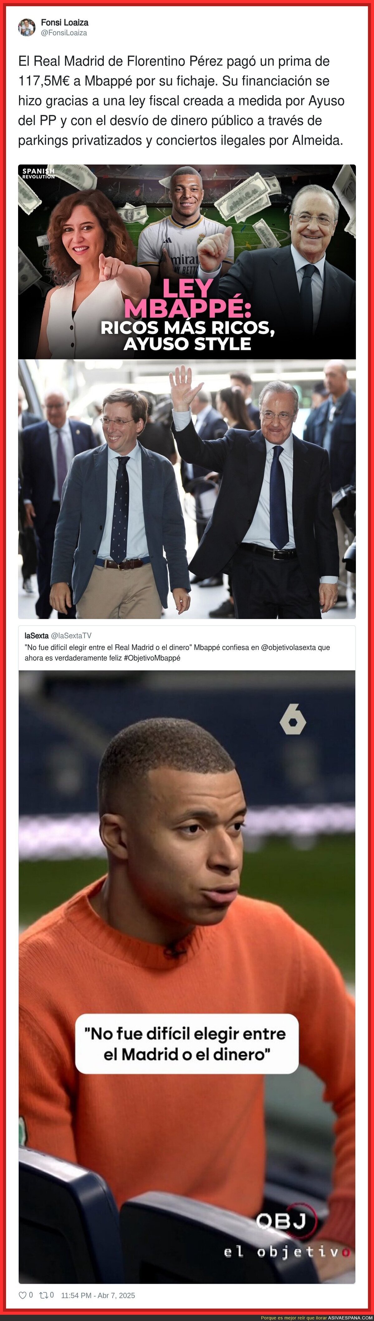 Mbappé se inclinó por el dinero para fichar por el Real Madrid