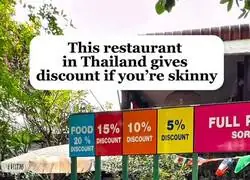 Este restaurante en Tailandia te hace descuento si est&aacute;s delgado