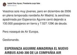 Pol&eacute;mica a&eacute;rea en Madrid