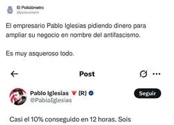 Pablo Iglesias tiene la cara muy dura