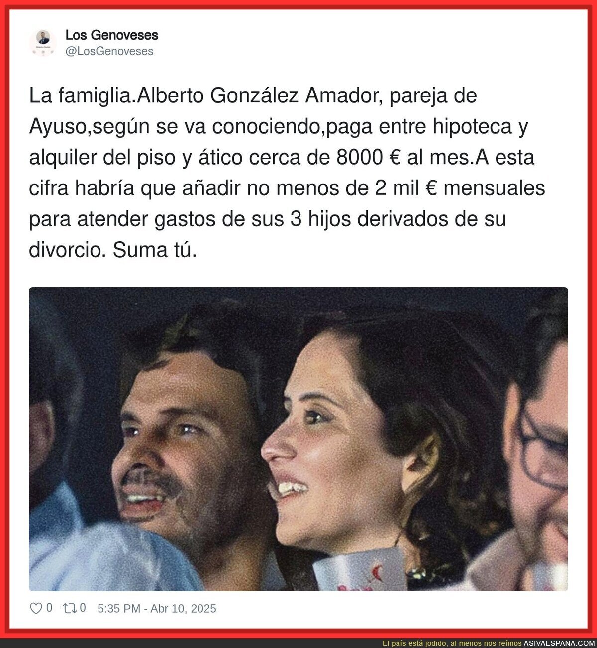 La famiglia del PP madrileño