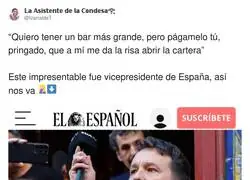 Que bajo h ca&iacute;do Pablo Iglesias