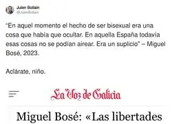 No entiendo a Miguel Bos&eacute;