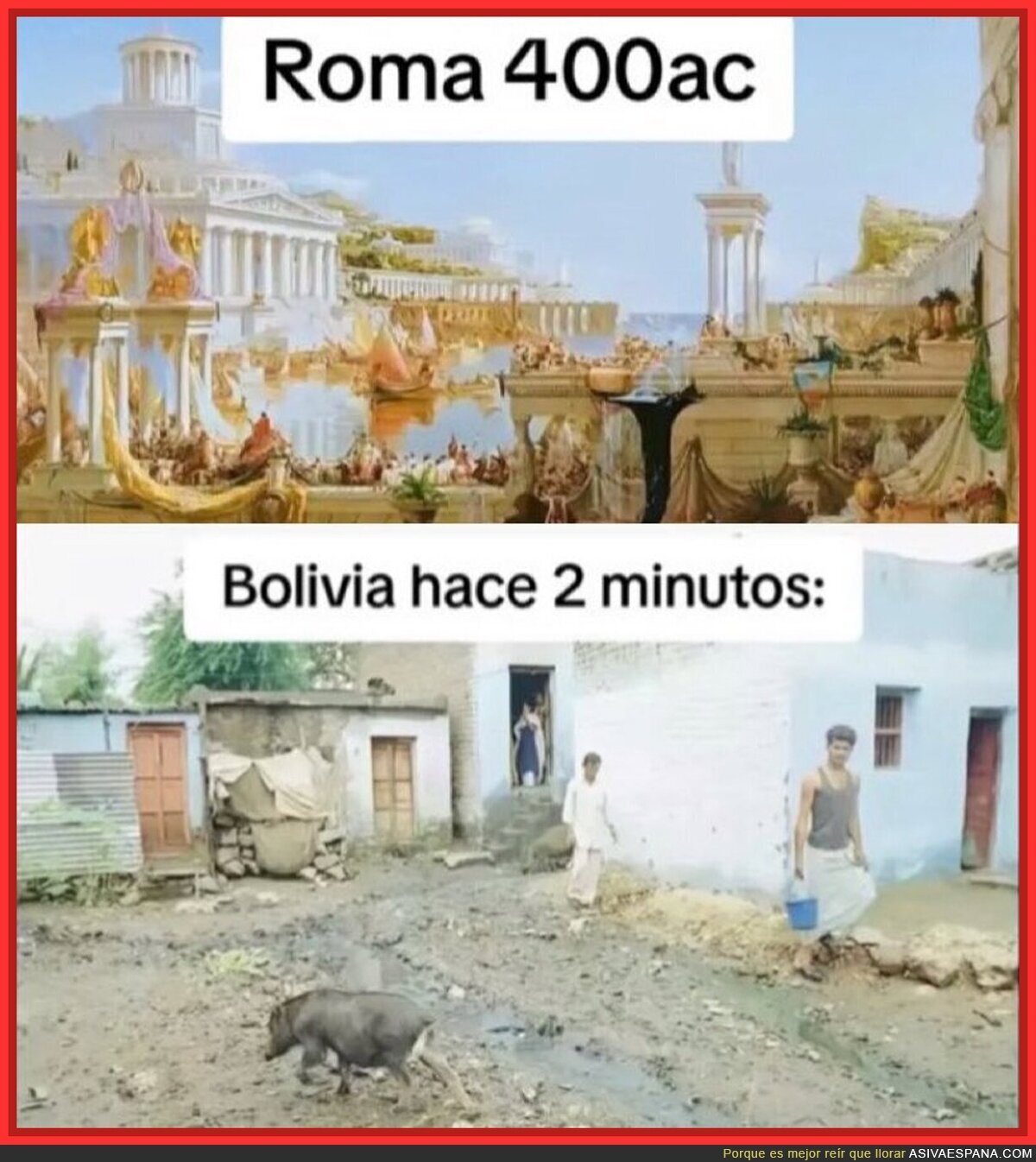 La historia es increíble