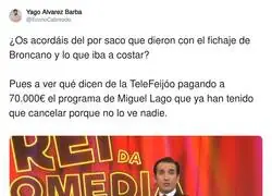 Miguel Lago no gusta en televisi&oacute;n