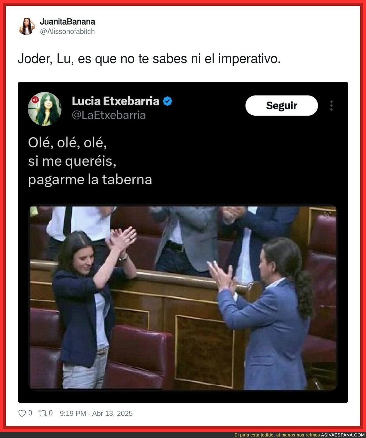 Este es el nivel de Lucia Etxebarria