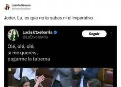 Este es el nivel de Lucia Etxebarria