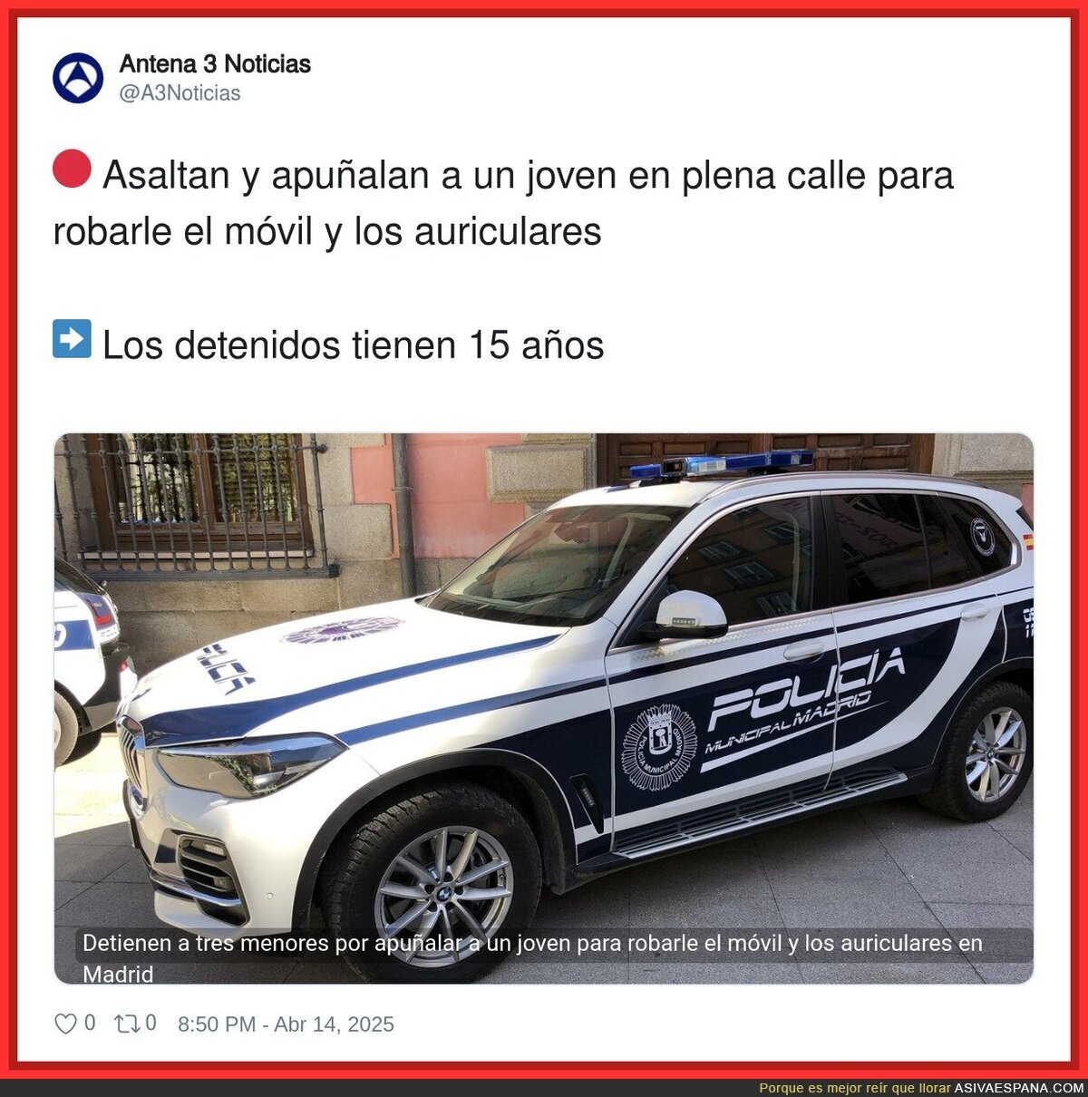 Que bonito país se nos está quedando