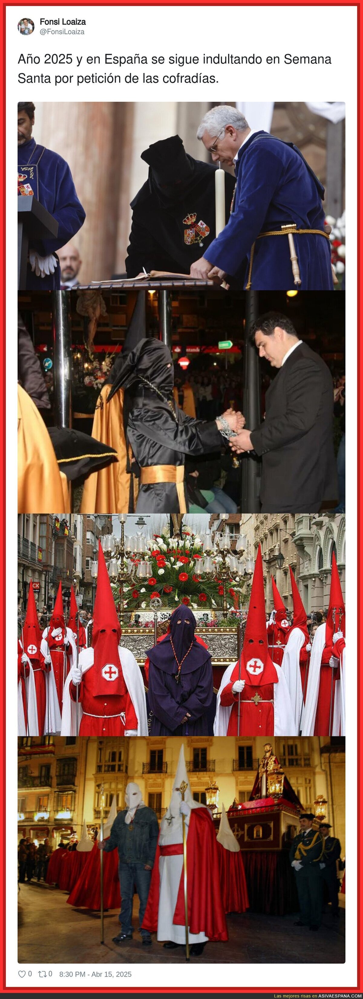 España no evoluciona con estas cosas que pasan en Semana Santa