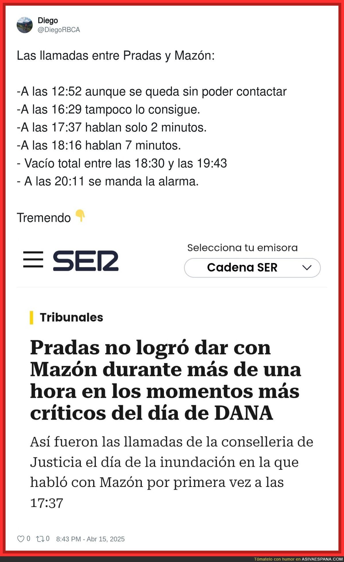 ¿Qué hacía Mazón que estaba tan ocupado?