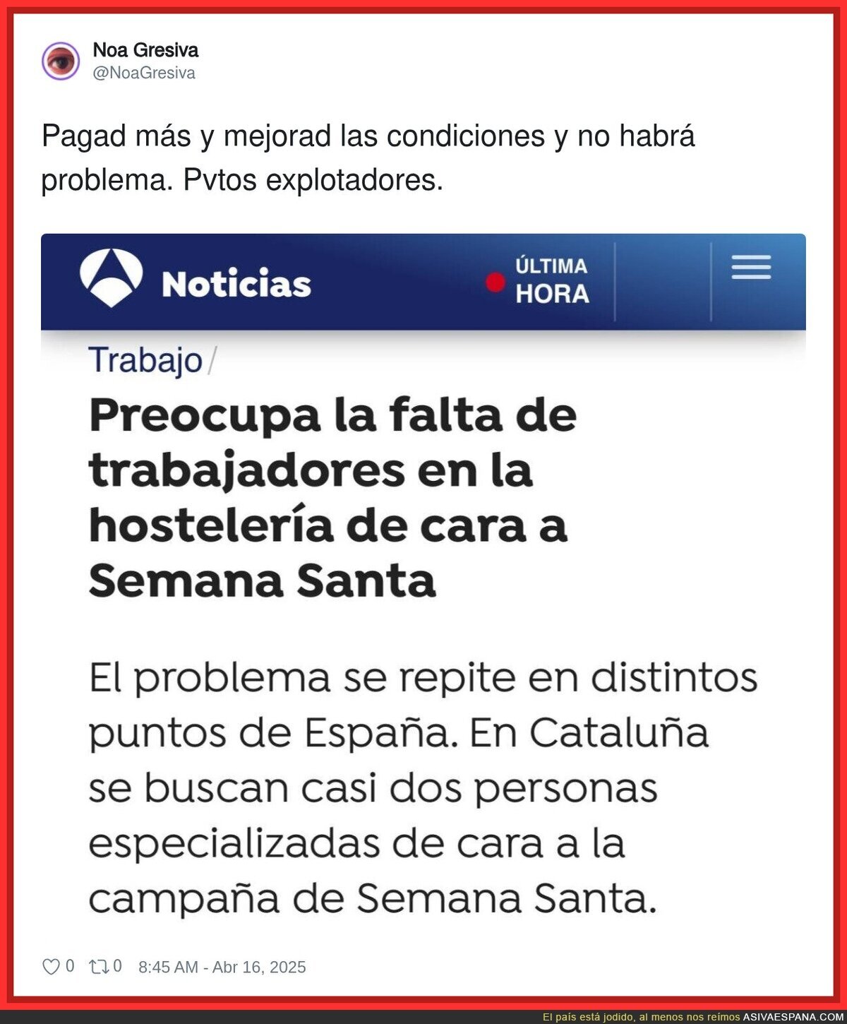 Así es como se soluciona el problema de trabajadores en la hostelería