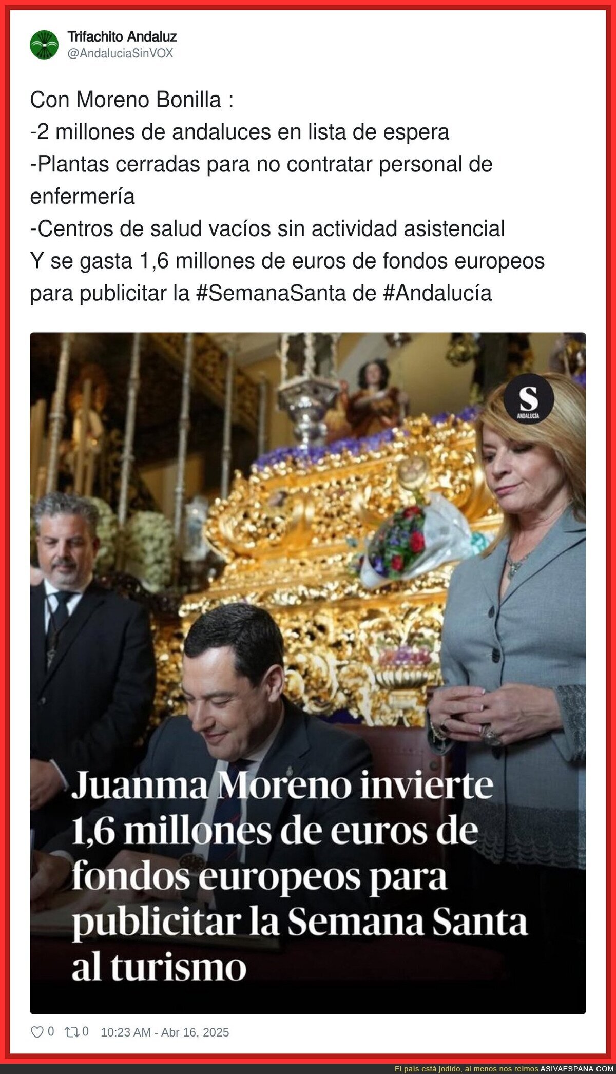 Las prioridades de Juanma Moreno Bonilla