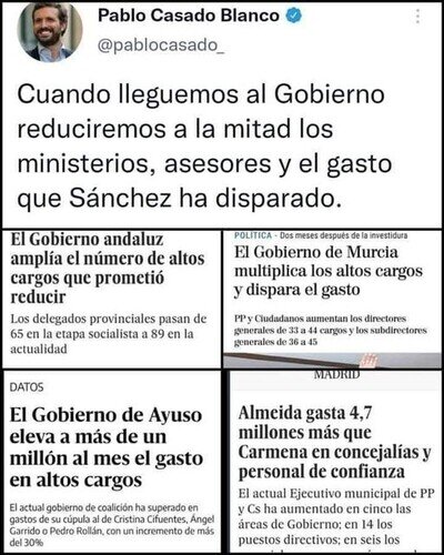 En el PP nada de lo que dicen es verdad