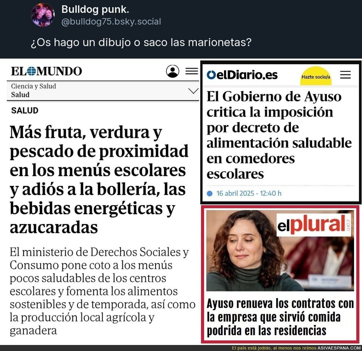 Libertad y alimentación saludable en los comedores escolares de Madrid